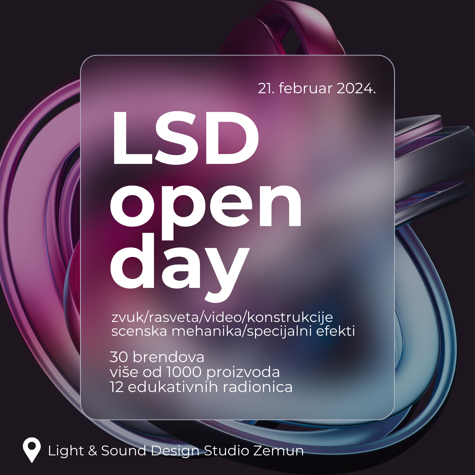 Light and Sound Design Open Day